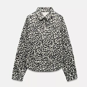 ZARA | ANIMAL PRINT DENIM JACKET & JEAN SET